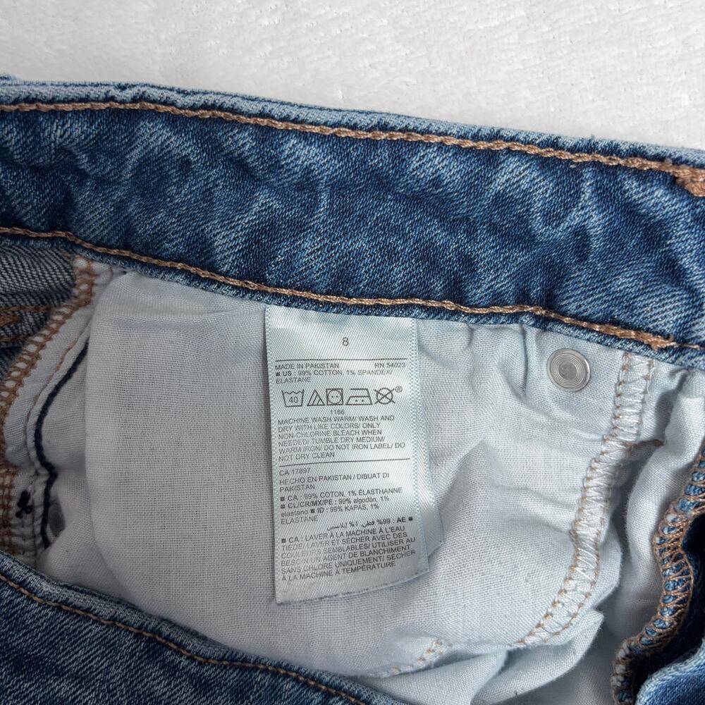 Old Navy High Rise Curvy O.G. Straight Jeans Women’s 8 Medium Wash Blue Normcore - Picture 8 of 9